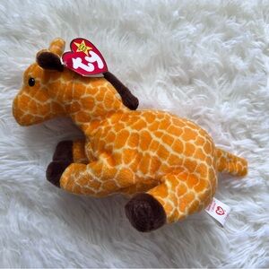 TY Beanie Baby Vintage 1995 Twigs Giraffe with Original Tag Attached